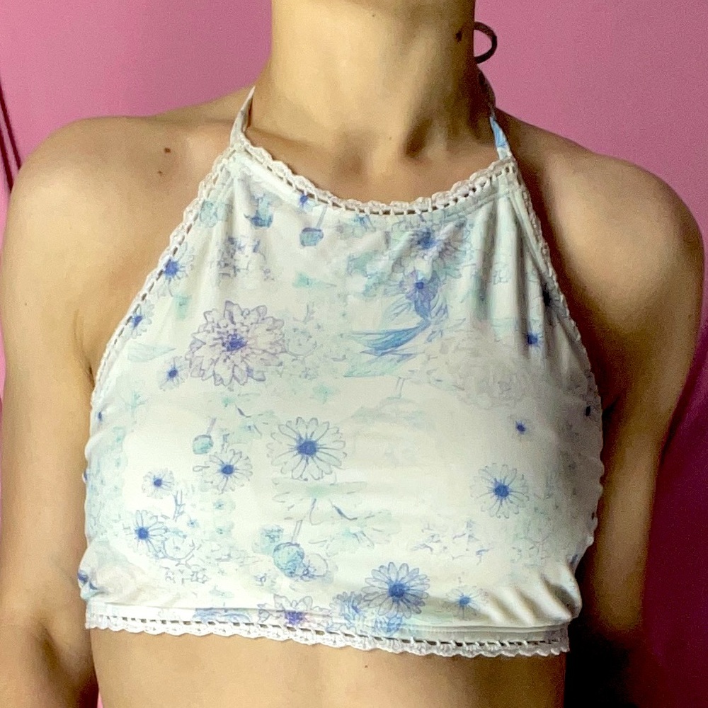Swim halter top